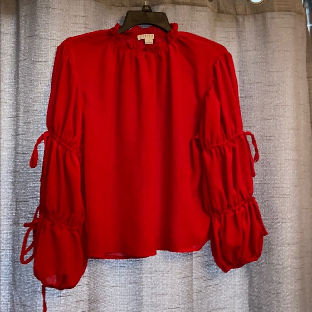 Red blouse